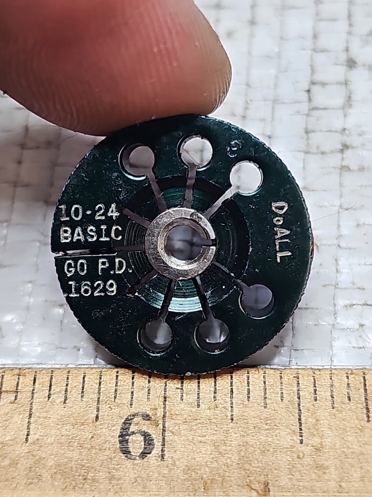 DOALL 10 - 24 BASIC ~ Thread Ring Gage ~GO ONLY GO PD .1629