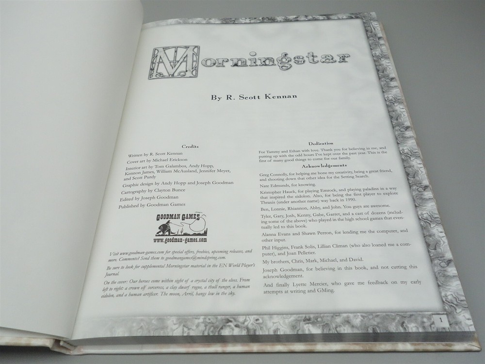 Morningstar Fantasy Campaign Setting (d20 System)