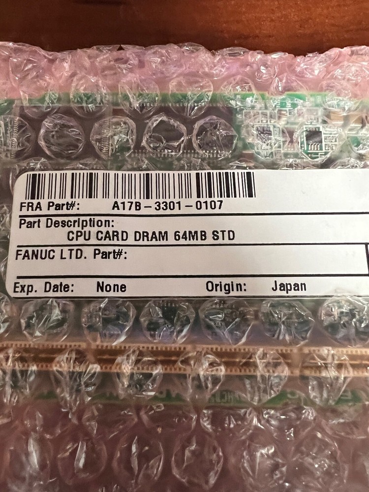 FANUC A17B-3301-0107 CPU CARD DRAM 64MB STD
