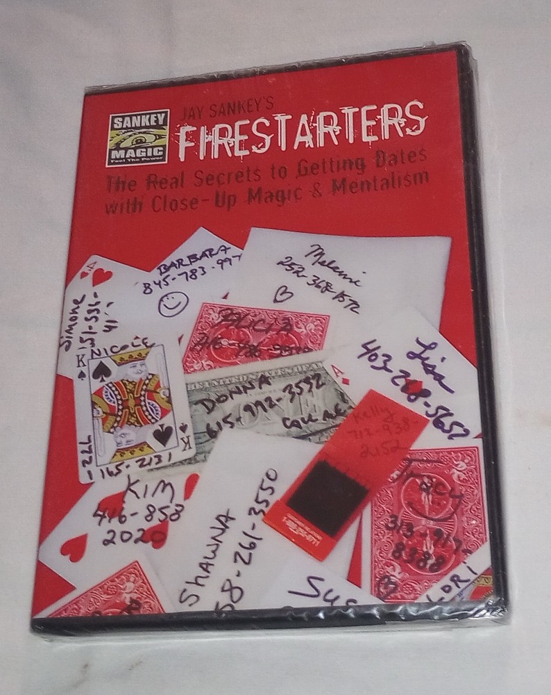 Jay Sankey Firestarters DVD Sealed Mentalism Card Magic Oop