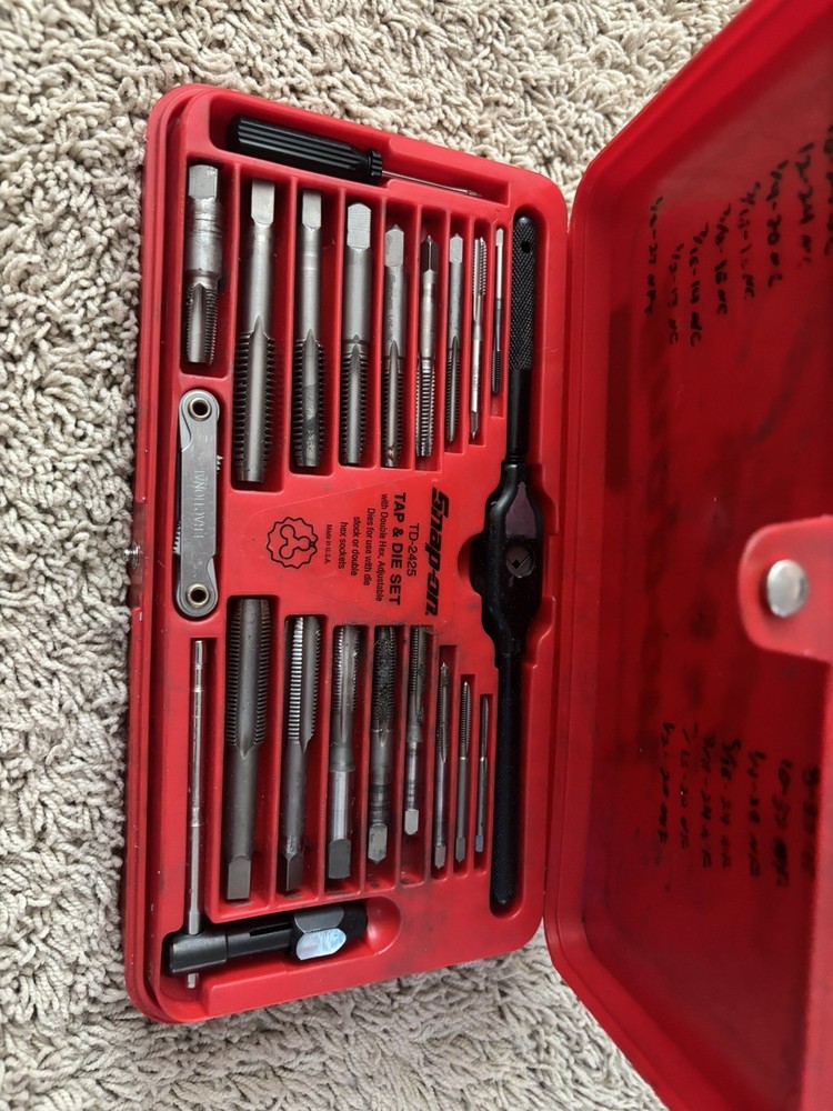 Snap-On TD-2425 Tap & Die Set with Double Hex Complete Set