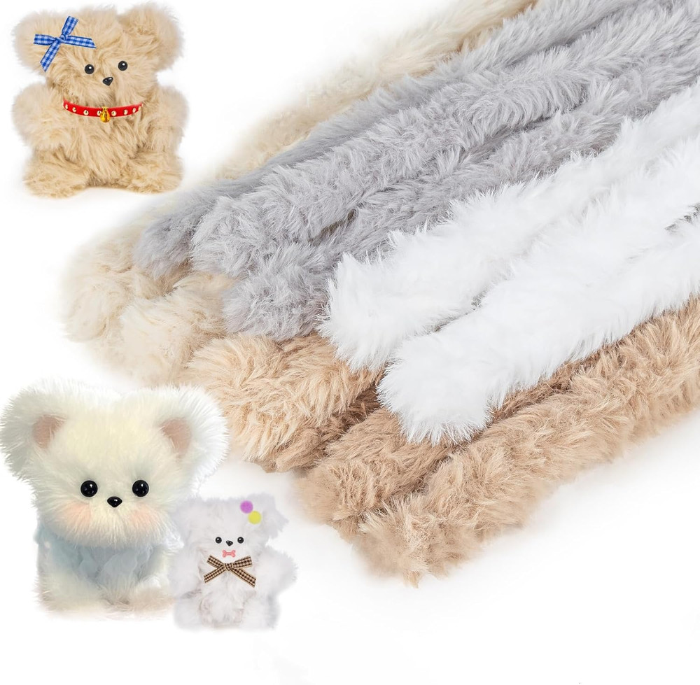 Thick Pipe Cleaners -36 Pcs Fur Pipe Cleaners Craft Kit Large Long Thick Colored