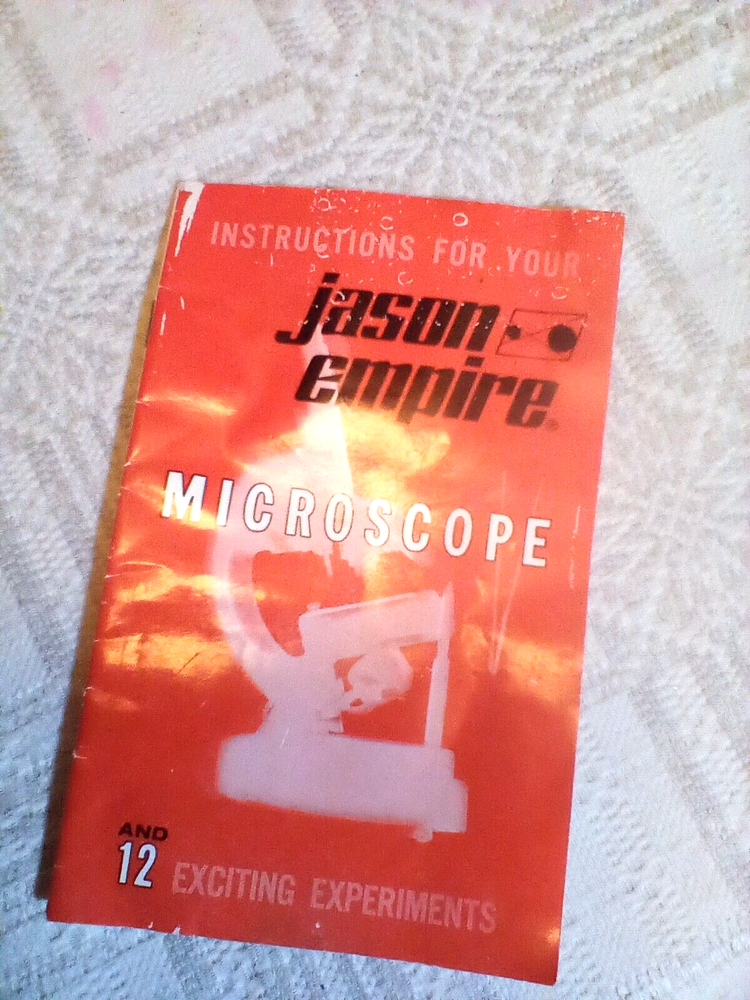 1968 Jason Empire Microscope Model #708 + 12 exciting experiments in Vinyl Case