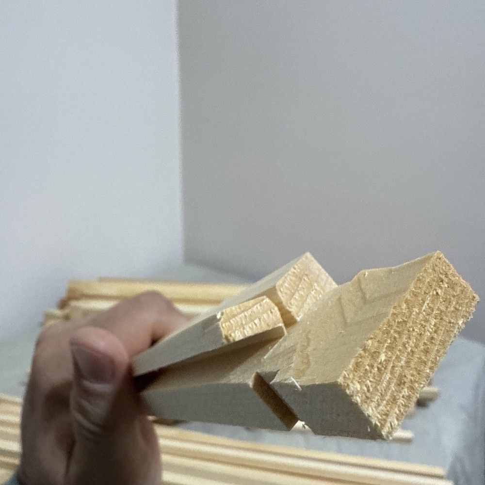 6 1/4in Medium Unassembled Honey Bee Frame Wedge Top Split Bottom 10pack For Wax