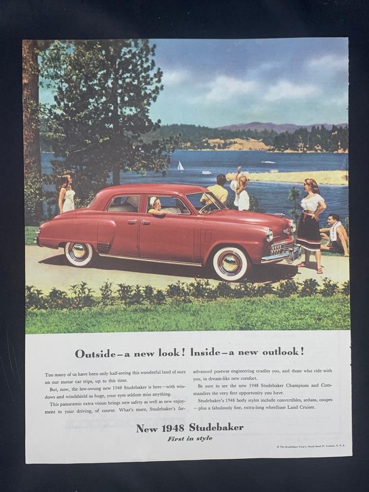 Magazine Ad* - 1948 - Studebaker  - (#5)