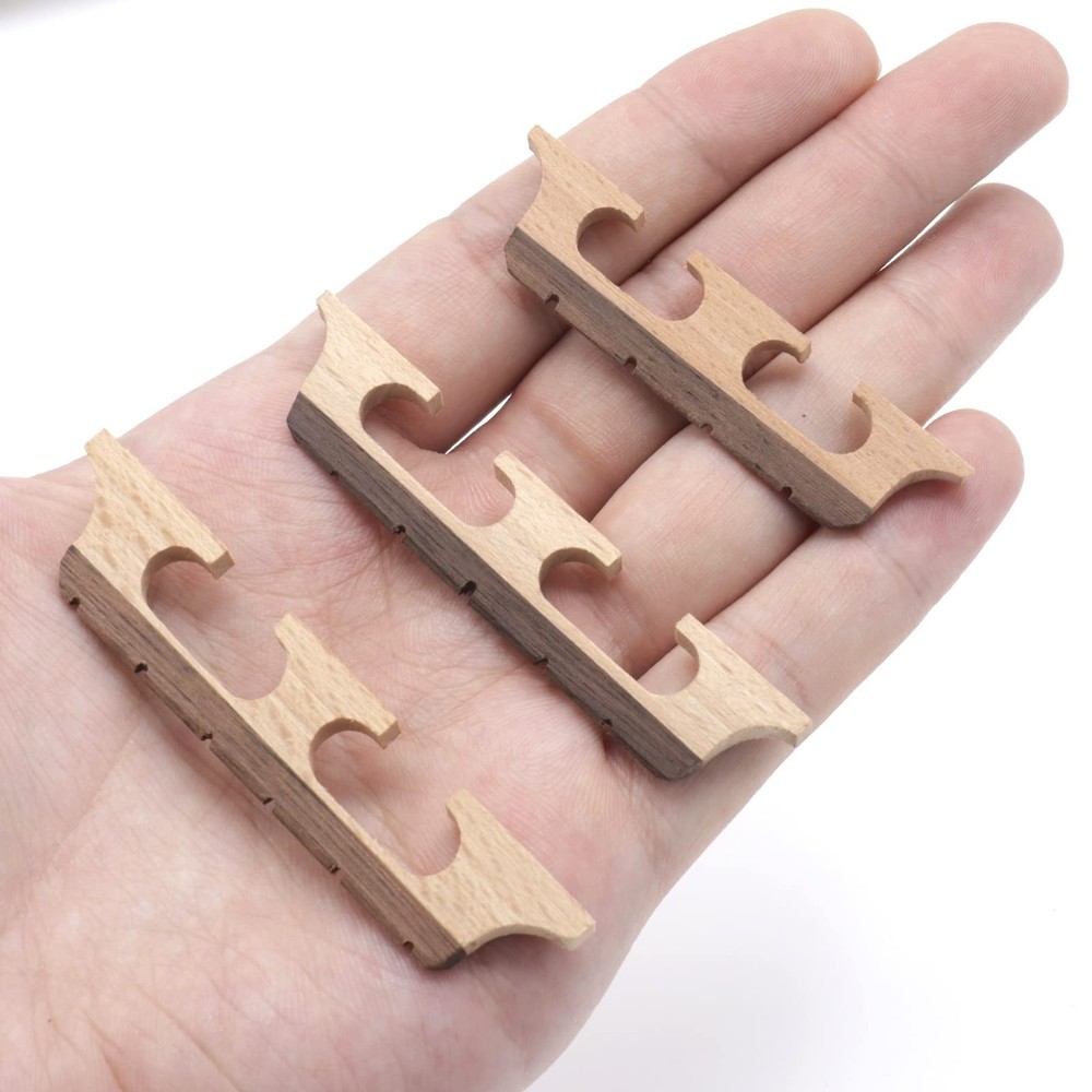 4-String Banjo Bridge, Ebony Maple Banjo Bridge Replacement Composite with Du...