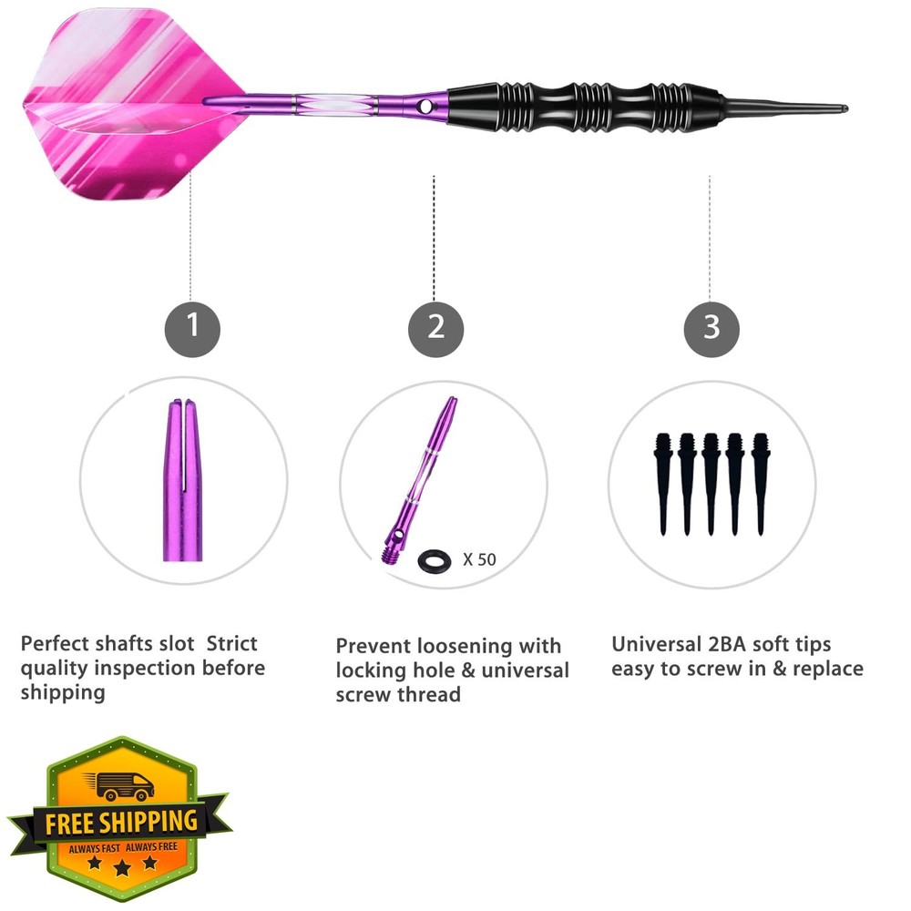 sanfeng 20g Soft Tip Darts Set Electronic Board Case