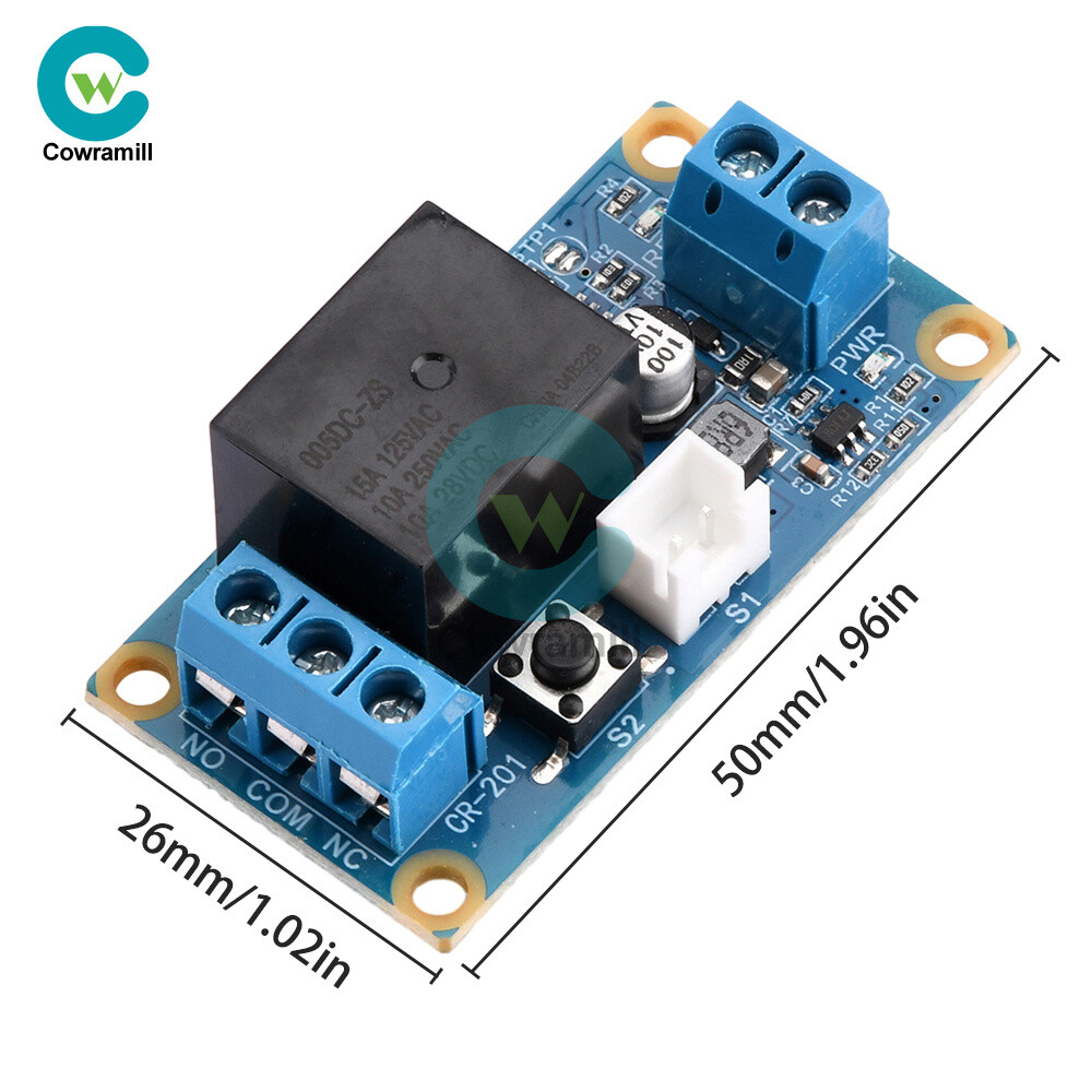 DC 5-28V 1 Way Bistable One Key Start Stop Self Locking Trigger Relay Module