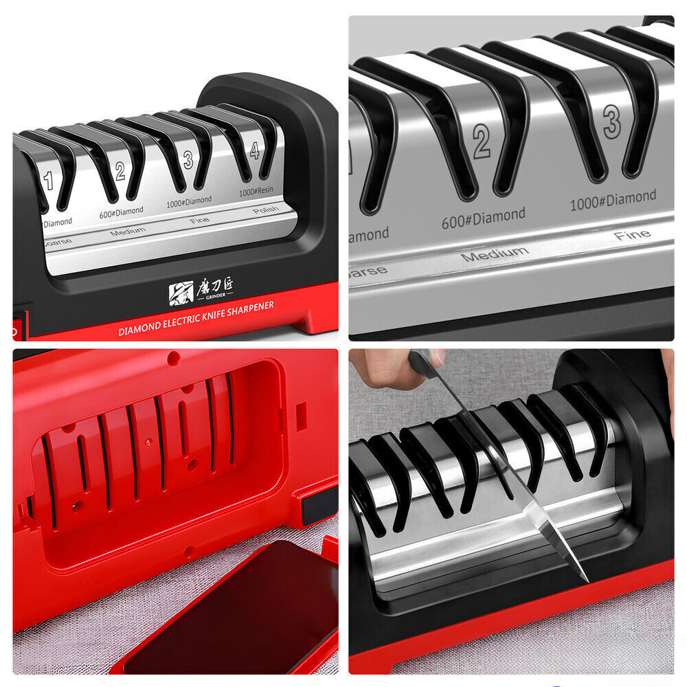 TAIDEA 4 Stage Electric Sharpener w/ 20° Grinding Angle