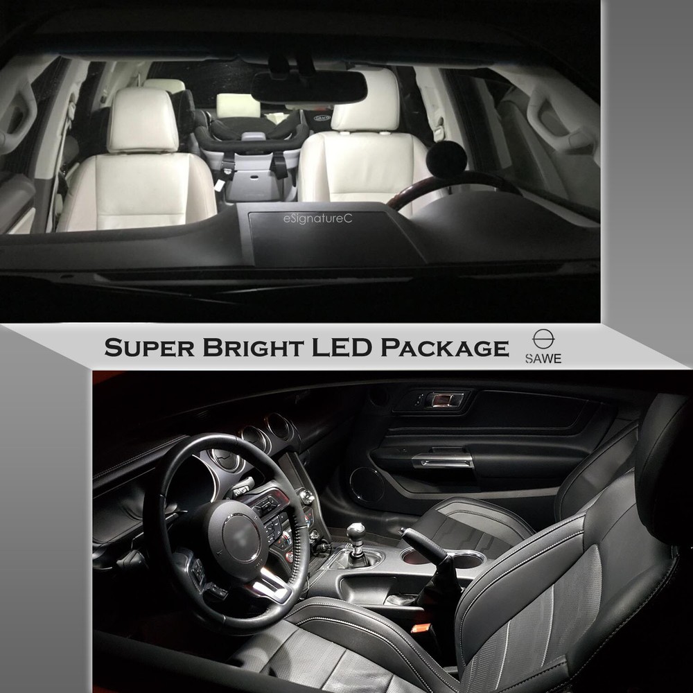 11 x Ultra White LED Lights Interior Package Kit For 1993 - 2002 Chevy Camaro