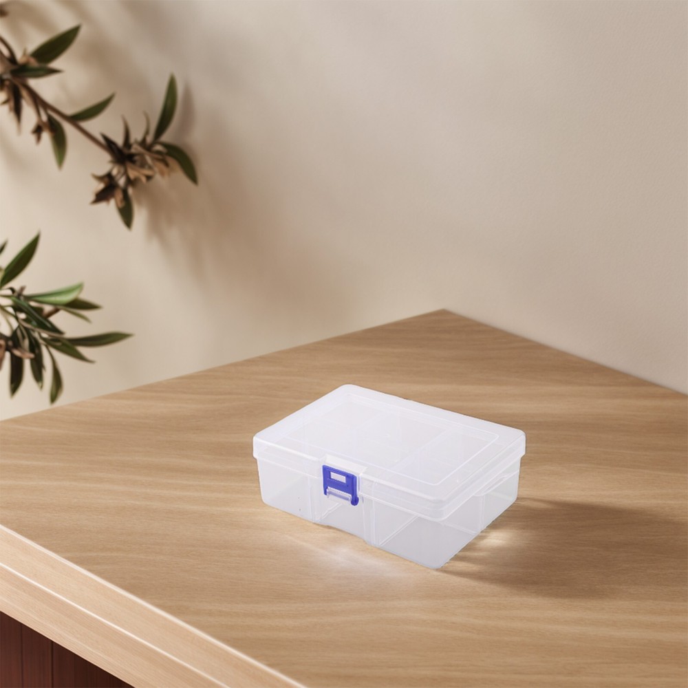 Compact Screw Holder Case with Adjustable 6 Compartments for Plastic Box