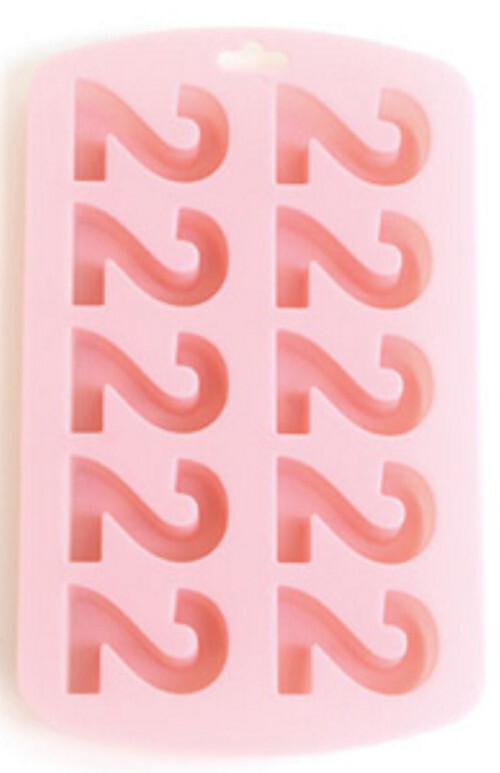 Number 2 Ice Cube Tray Mold Maker Silicone Novelty #1102