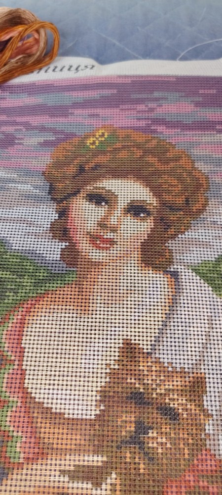 Gobelins.LADY WITH DOG half point kit