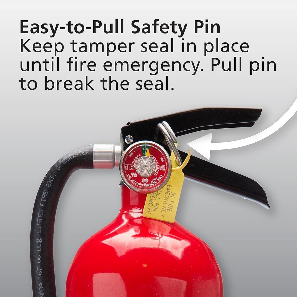 Multi-Purpose Pro 210 Fire Extinguisher - Quick Response for Home & Office Fires