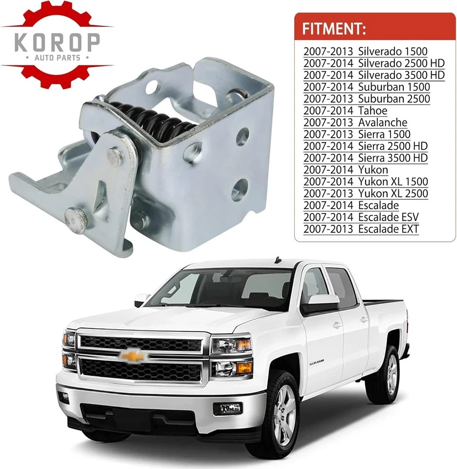 Front Left Lower Door Hinge Driver Side Compatible with 2007-2014 Chevy Silve...