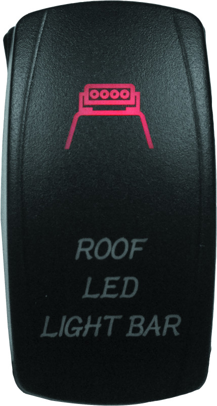 DragonFire Racing Lighted Switch Roof Led On/Off Red