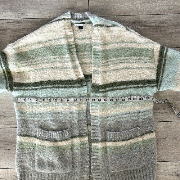 American Eagle striped open front cardigan sweater size small