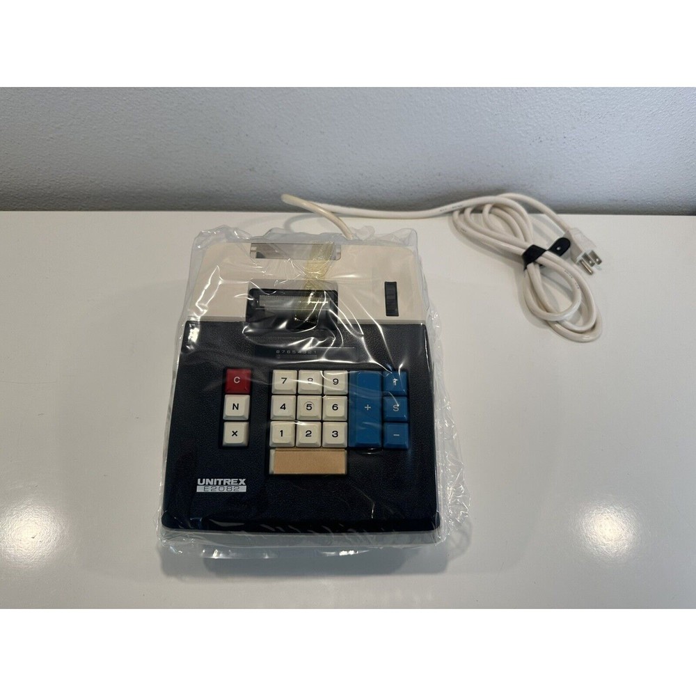 VINTAGE *NEW* 1970's Unitrex Eiko Electric E2082 10-Key Adding Machine Printer