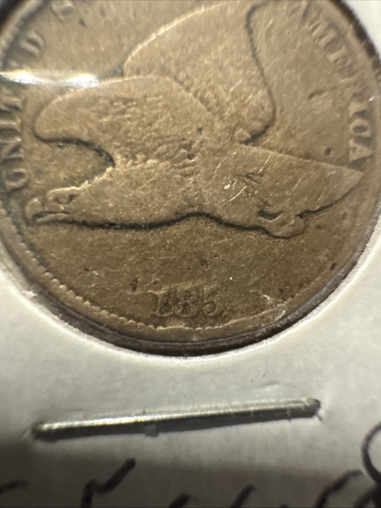 185 Fly Eagle Small Cent Error With Missing Letter In Date
