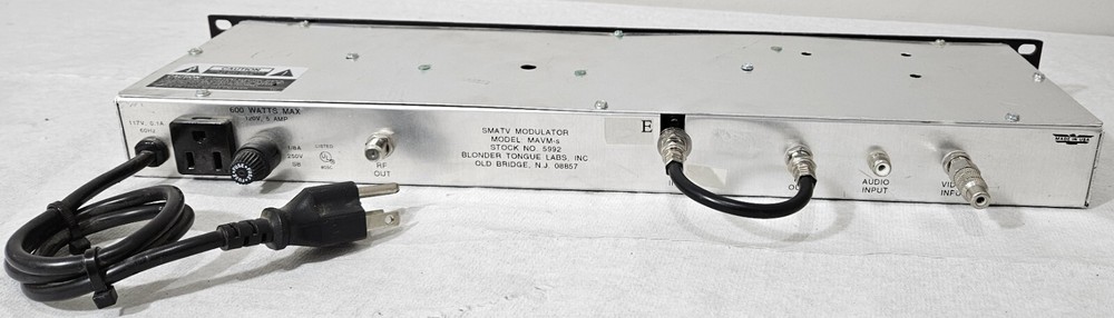 Blonder Tongue MAVM-S Audio Video Modulator Processor 600 Watts.