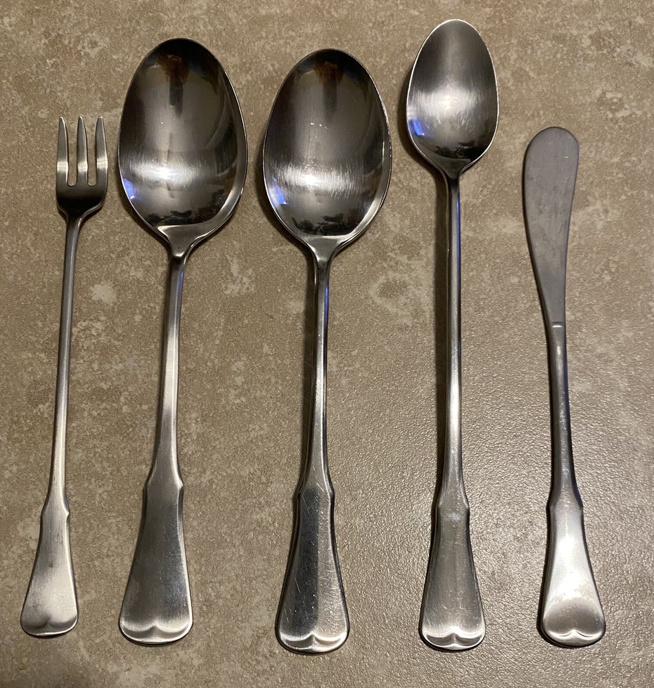 Oneida Community Stainless PATRICK HENRY Spoons, Spreader, Cocktail Fork (11 pc)