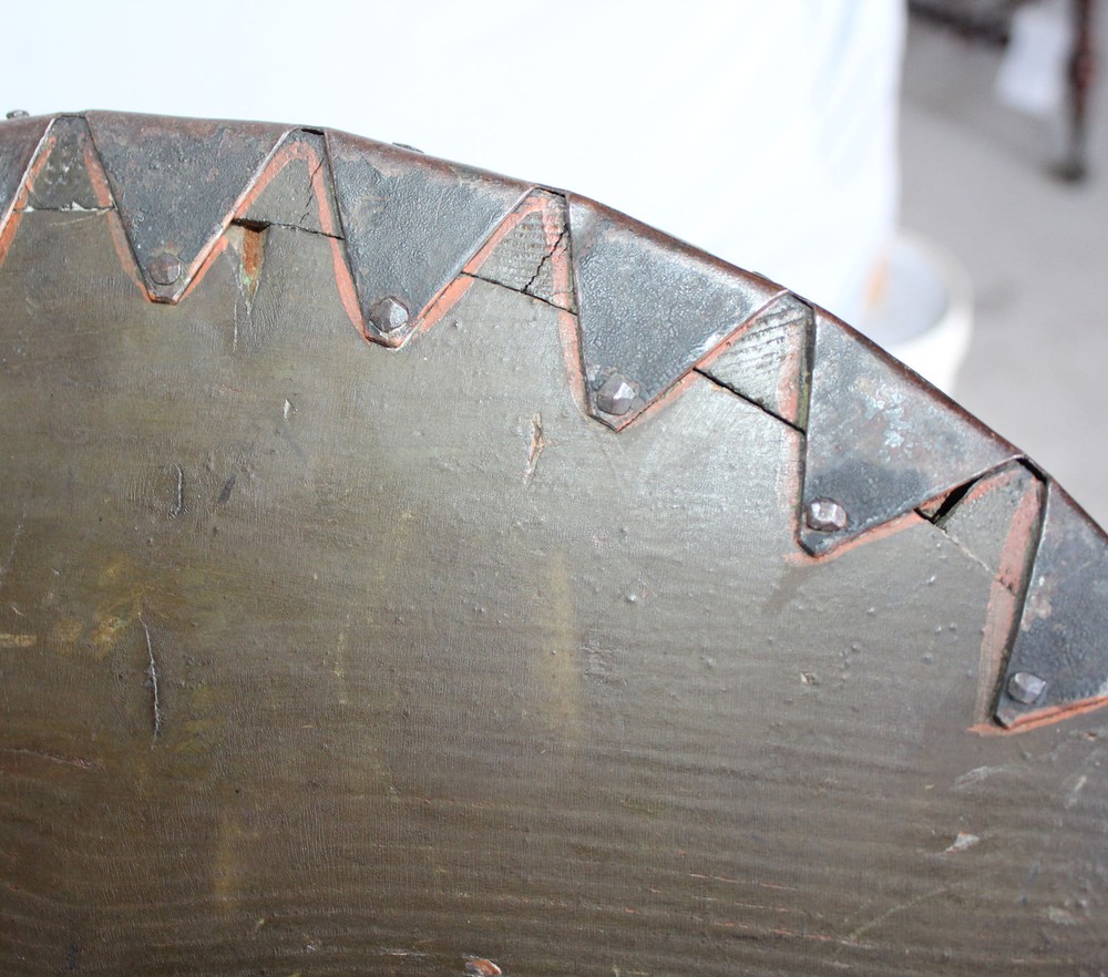 Antique Painted Immigrant Dome shaped Trunk – Redwing Minnesota – 1840