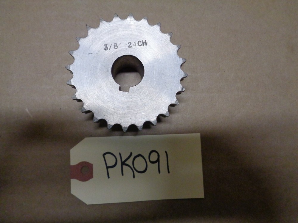 Double Roller Chain Sprocket Gear 3/8" Pitch 24CH 03840611  -  PK091