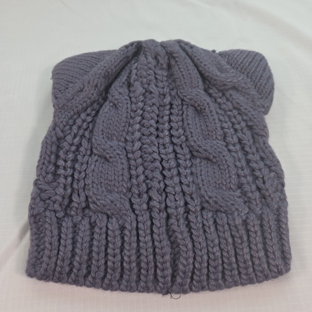 Cat Ears Winter Warm Solid Color knitted Skull Cap Beanie Hat Winter Hat