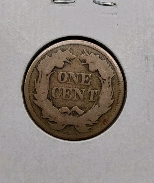 1858 1C Large Letters Flying Eagle Cent