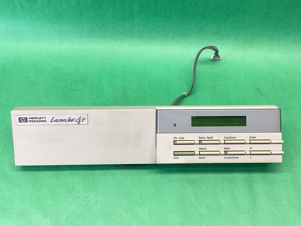 HP LaserJet 4P Laser Printer Display Front Control Panel - POWERS ON - UNTESTED
