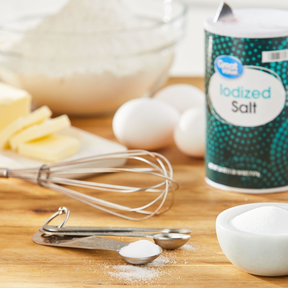 Great Value 12-Pack Iodized Salt - 26 oz Each, Essential for Kitchen & Meal Prep