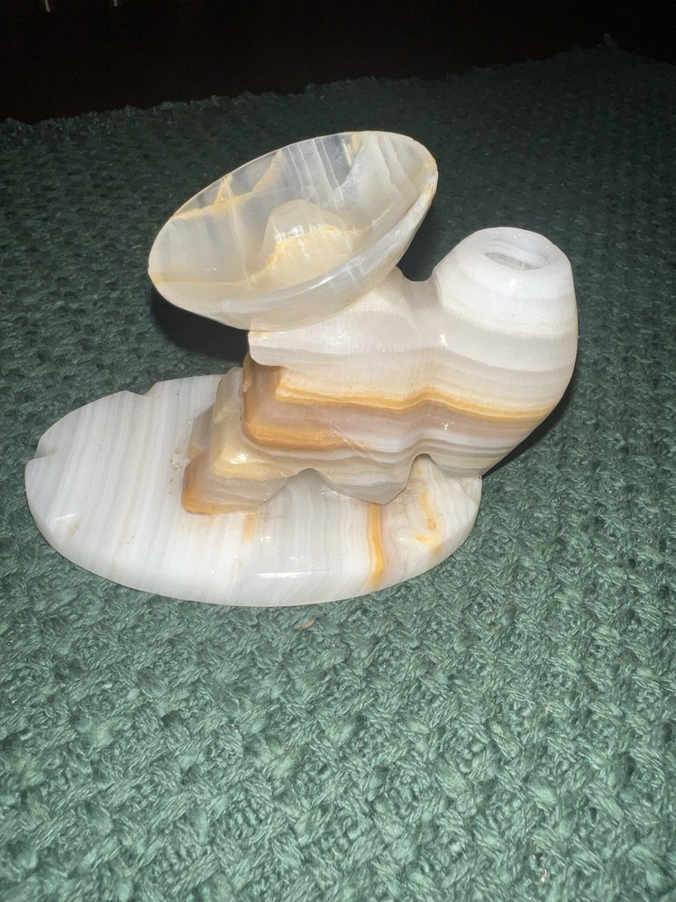 Banded Calcite Decorative Incense Holder