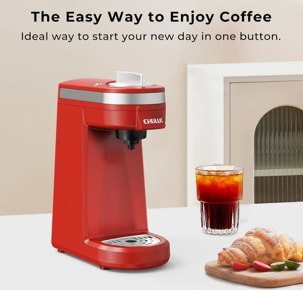 CHULUX Mini Coffee Maker for K Capsule Single Serve Coffee Maker for One Cup ...