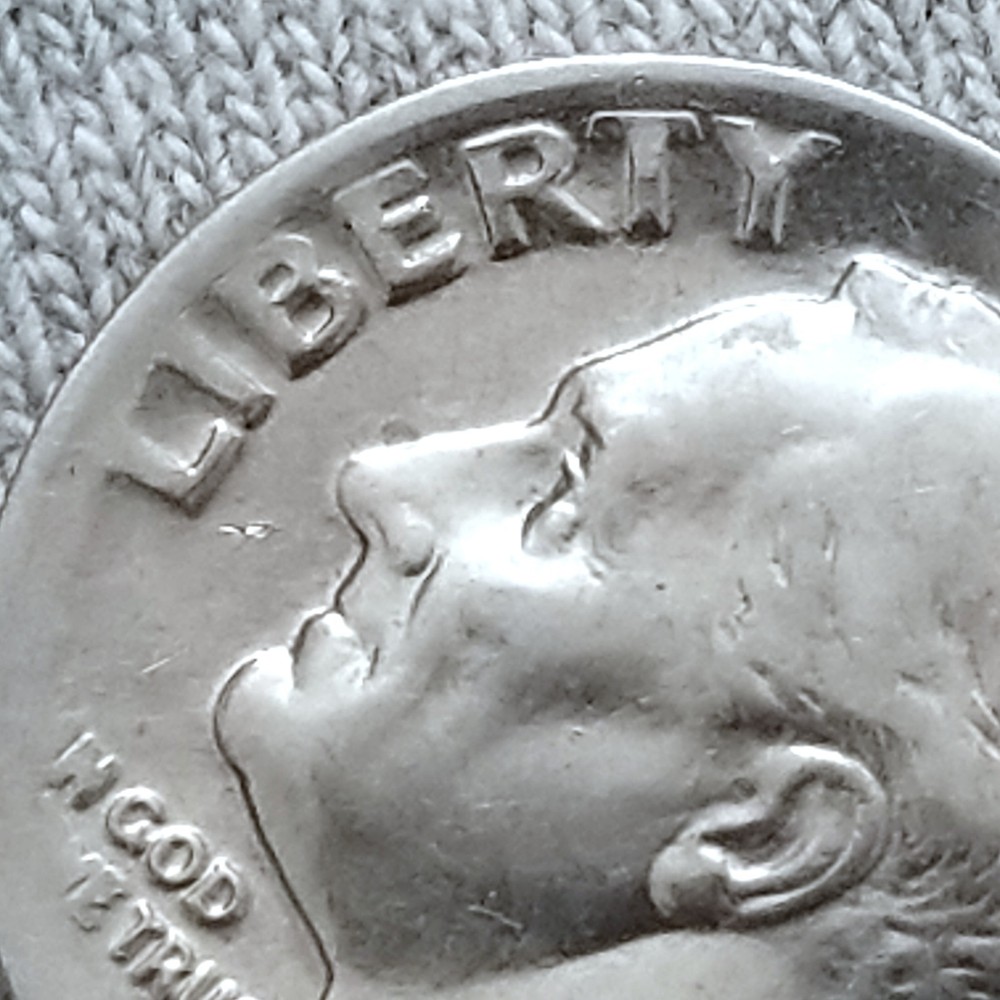 1985 D Roosevelt Dime 10c Strike Errors Broadstrike error Fade Fat Letters GREAT