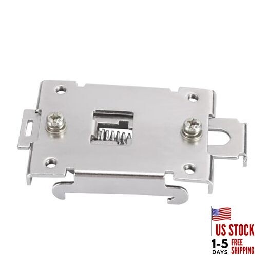 DIN Rail Mounting Bracket, 1.4in DIN Rail Mount Adapter, Single Phase Solid