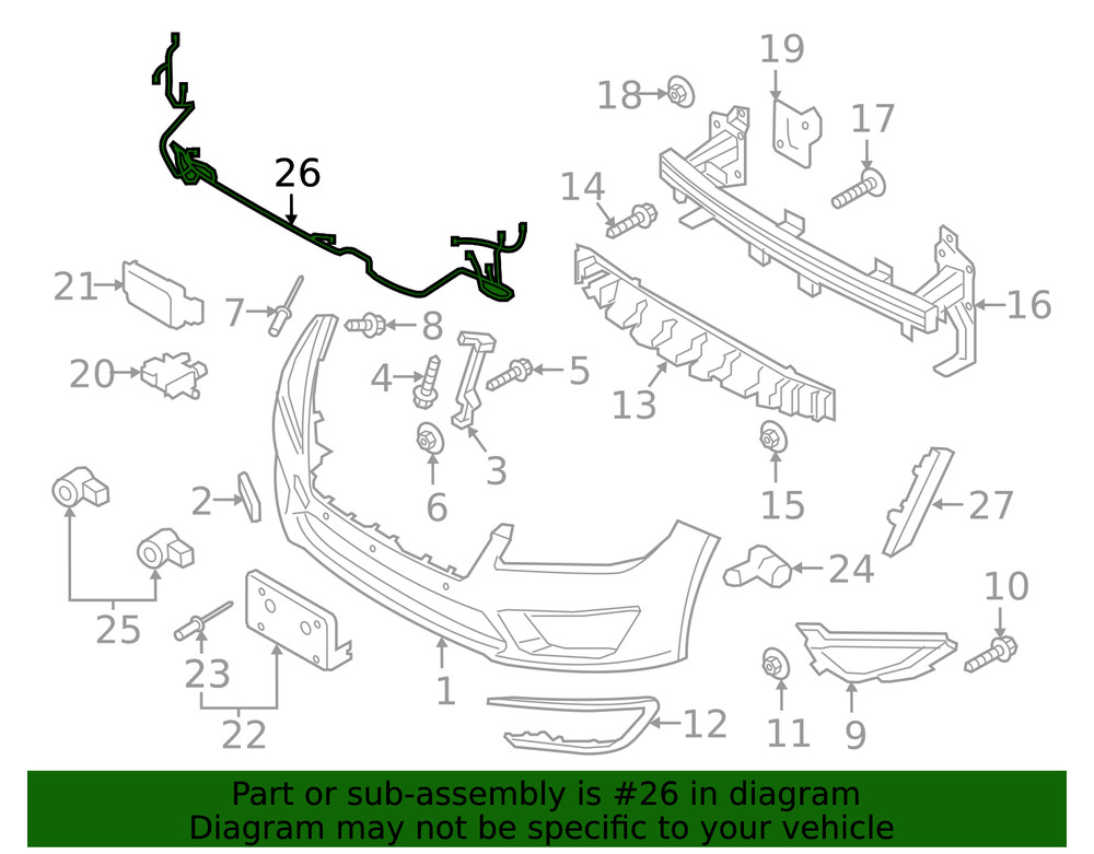 Genuine Ford Wire Harness HP5Z15K867D