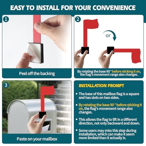 Universal Mailbox Flag Replacement Kit for Post Mount & Wall Mount Mailboxes, 1