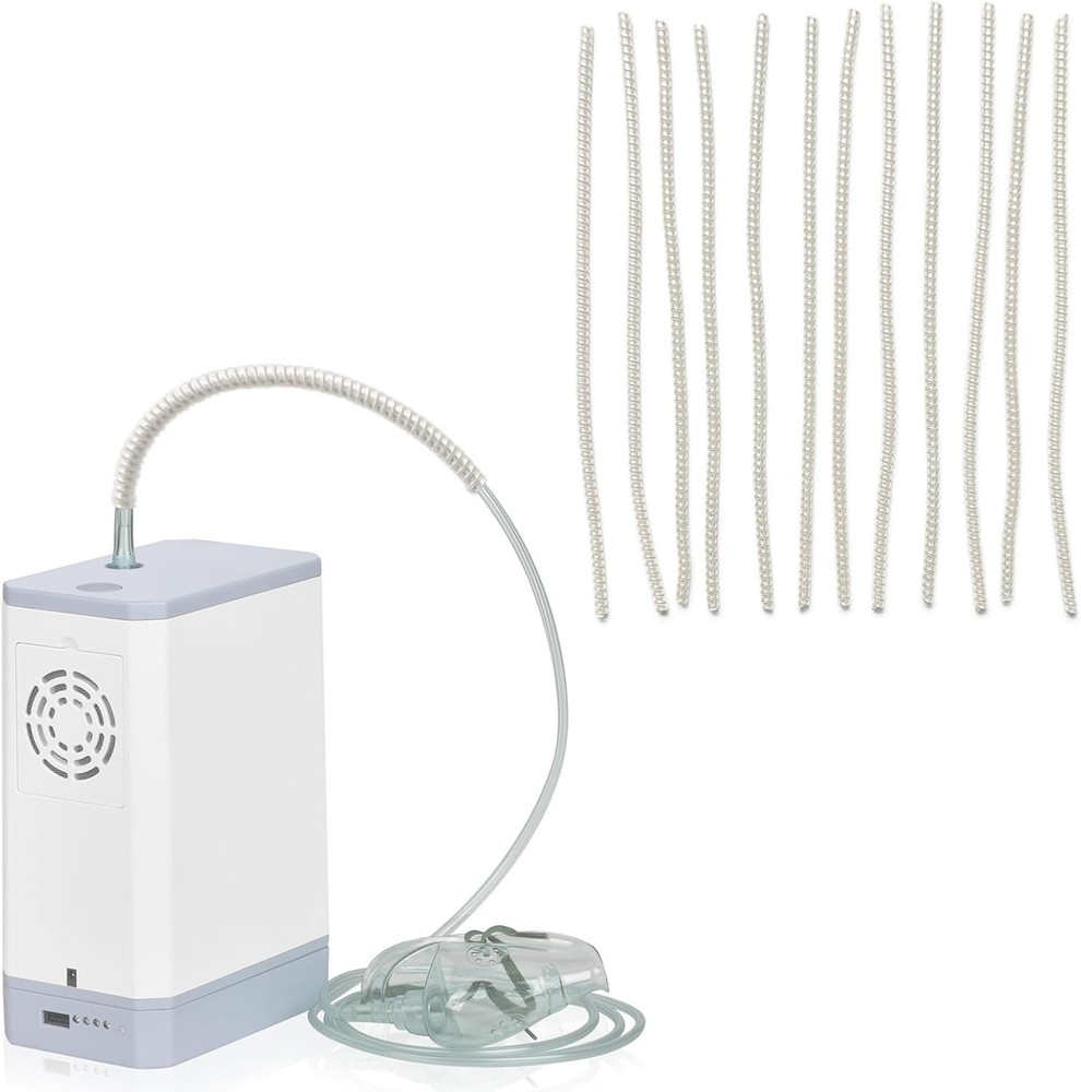 Oxygen Hose Protector - Retractable Support for Oxygen Concentrators, 12 Pack