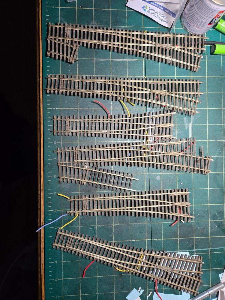 6 Used Micro Engineering ladder turnouts