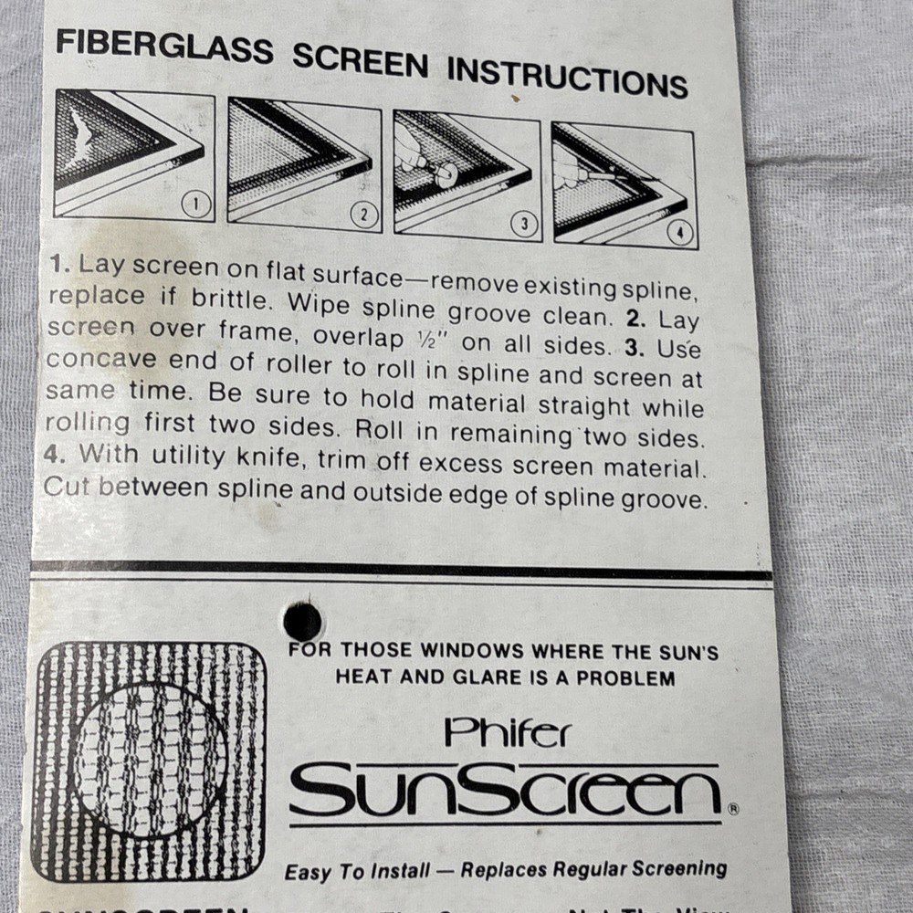 Vintage PHIFER Screen Rolling Tool Installation /Repair Tool Brand New