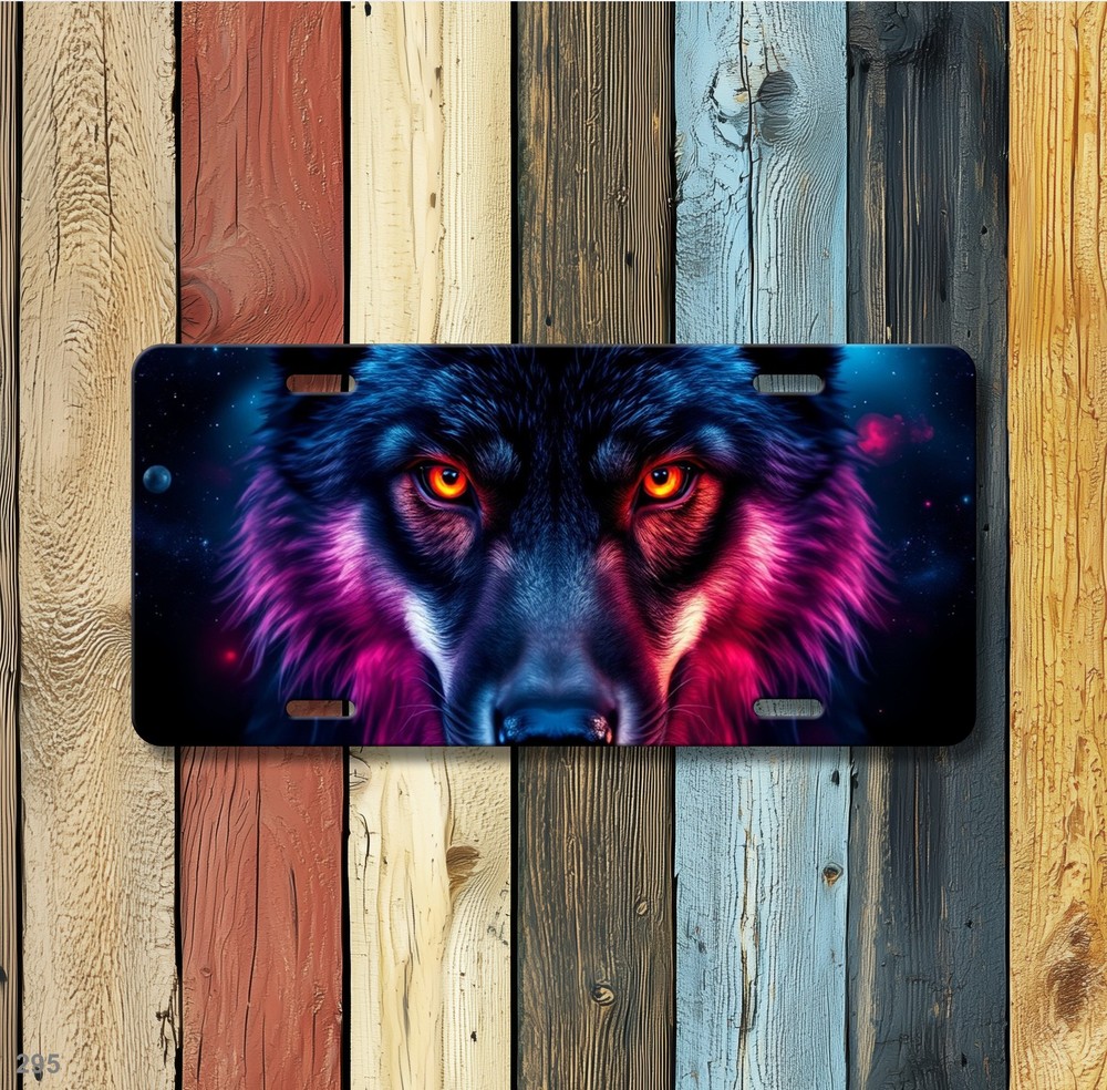 Powerful Wolf License Plate Customizable Decorative Plate Anniversary Gift