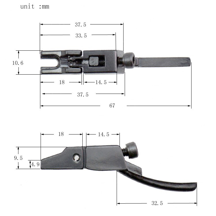 7 Strings Electric Guitar Tremolo Bridge Double Locking String Saddles-3 Colors