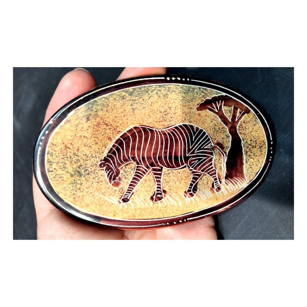 352 Ed the Zebra on Soapstone