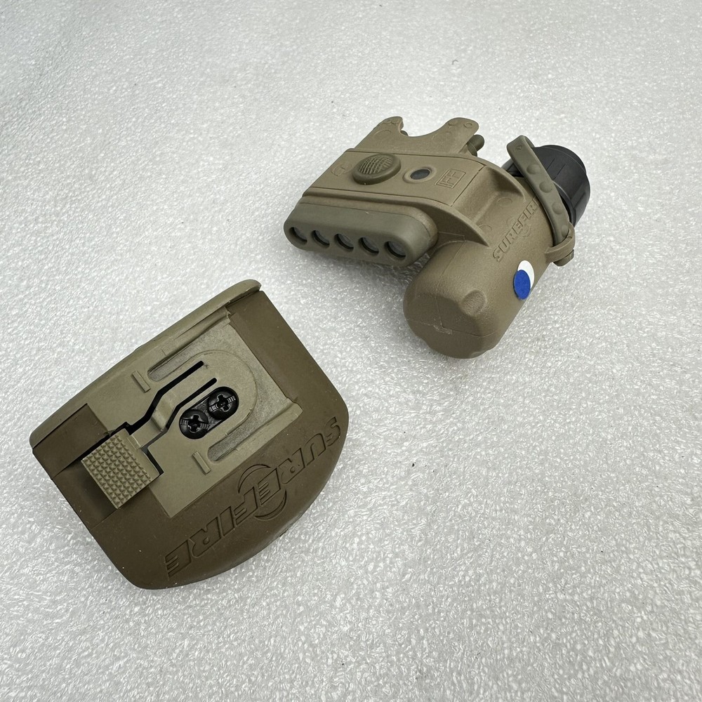 Surefire Model HL1-A-TN Helmet Mounted Light Blue/White IR IFF Beacon NOS USMC