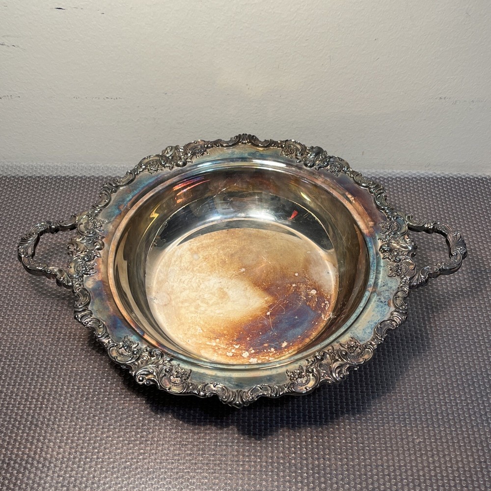 Baroque By Wallace 744 Serving Dish Bowl With Lid