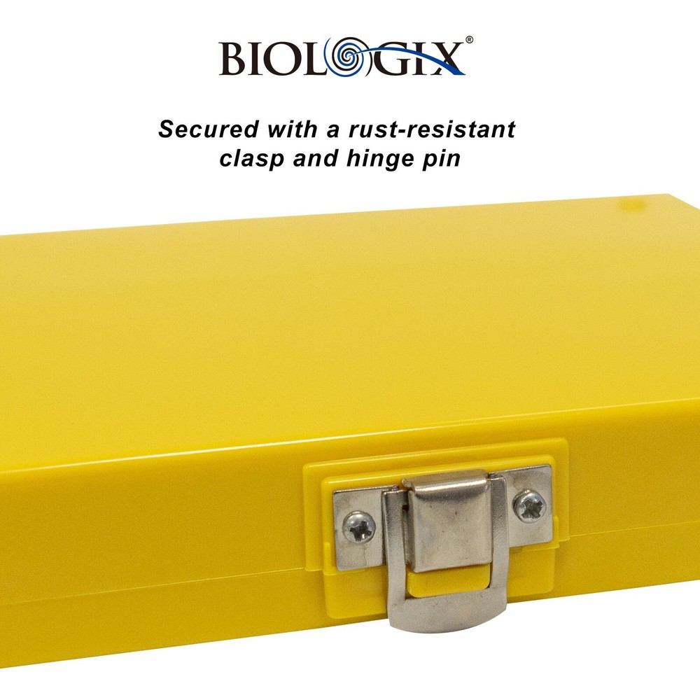 100-Place Microscope Slide Storage Boxes with Cork Lining, 5/Pack, 30/Case