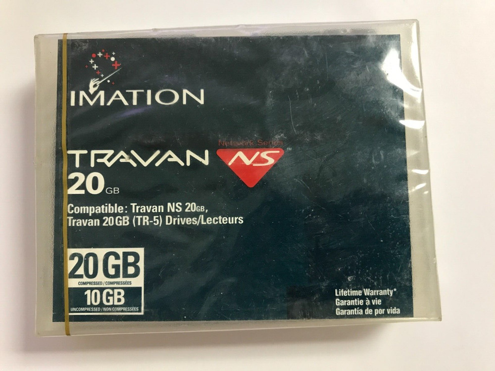 Imation Travan 20GB Data Tape TR-5 Network Series New Sealed