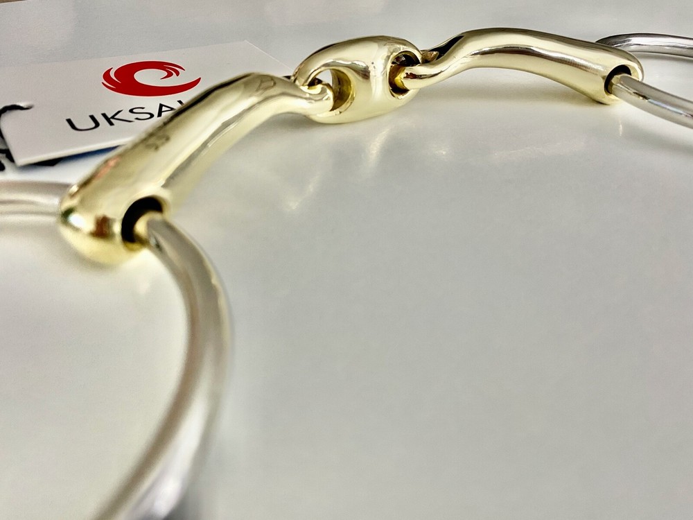 Loose Ring Snaffle Bit Curved Angled MP / Lozenge(UKSALES25®)*SAME DAY DISPATCH*
