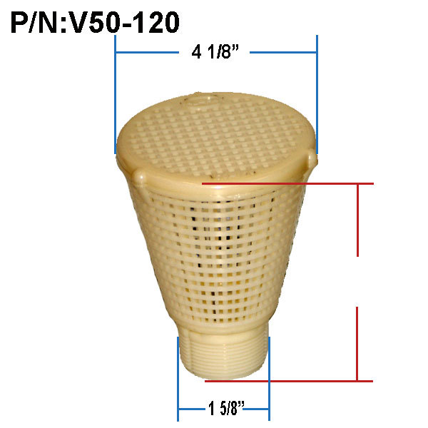Basket, Skimmer, Inverted, Heavy Duty, White V50-120