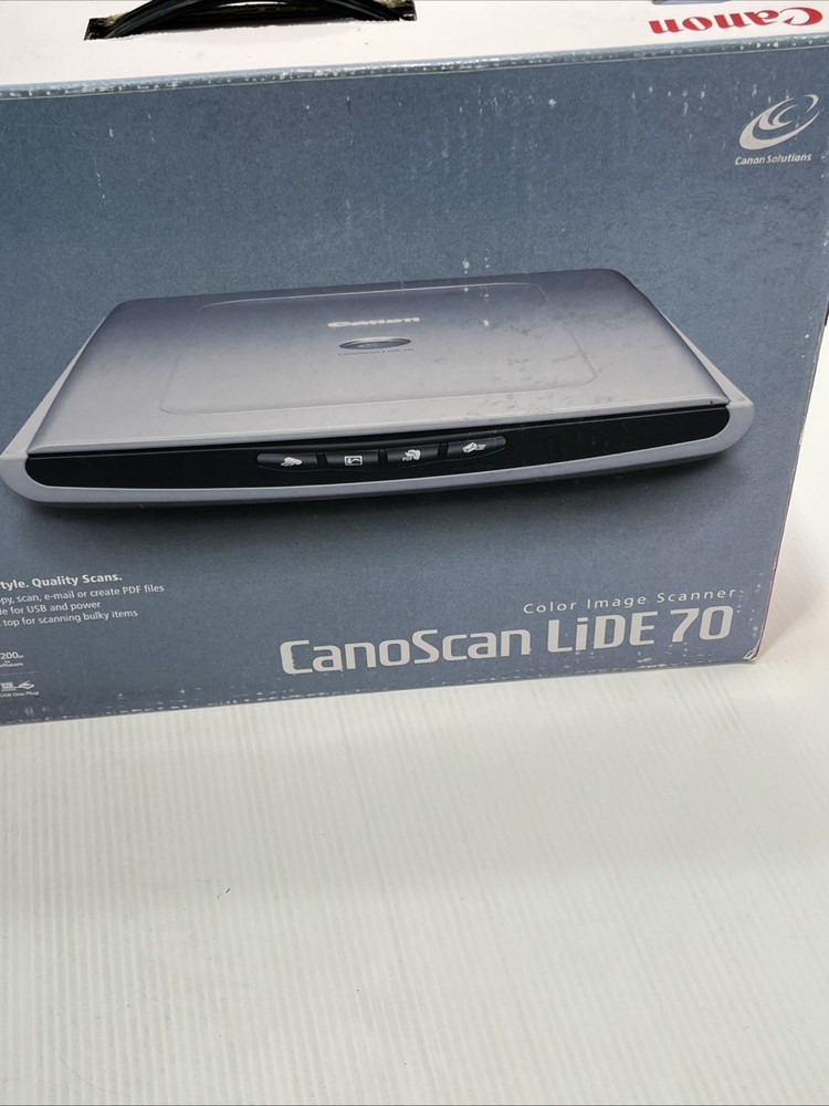 Canon CanoScan LiDE70 Color Image Scanner. Missing CD-ROM. {60}.